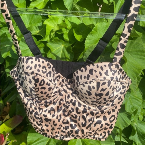 Other - DKNY leopard corset 36A